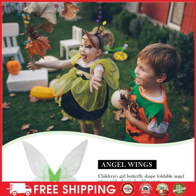 Piccole ali delle fate farfalle, ali delle farfalle glitter, bambini bambina