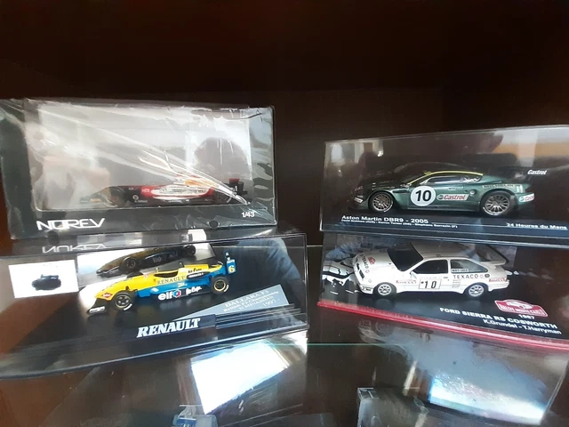 1/43 pour vous lot 4 voitures ford, aston martin, dallara et formule renault 3.5