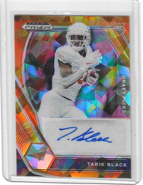2021 Panini Prizm Draft Tarik Black Prizm Rookie Auto TEXAS LONGHORNS