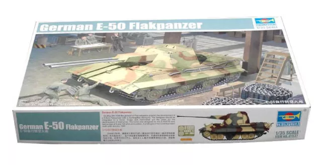 Trumpeter 9361537 Schwerer Flakpanzer E-50 1:35 Panzerkampfwagen Modellbausatz