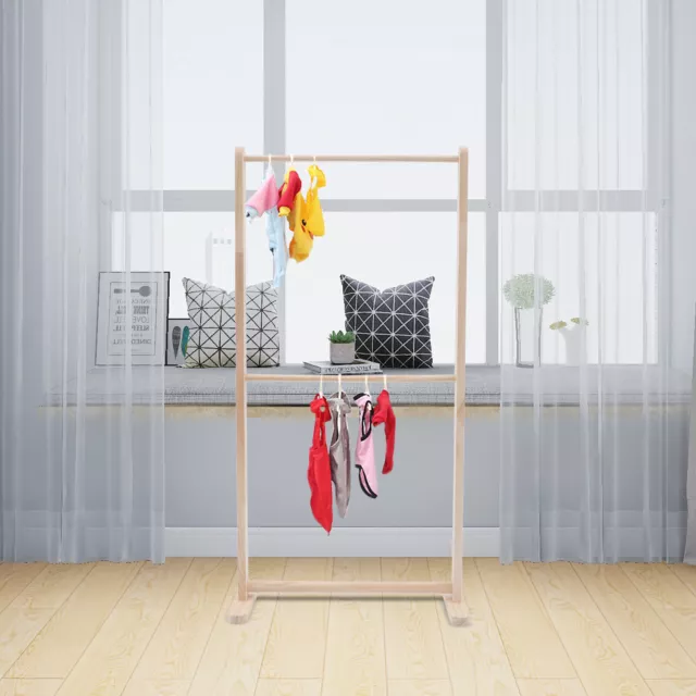 Clothes Garment Rack Wooden Rack Children Dog Clothing Display Retail Storage