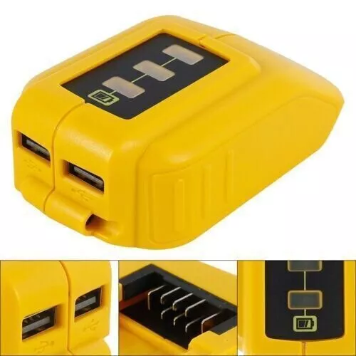 For Dewalt USB 18V 20V Charging Battery DCB090 Adapter Power Charger Portable AU