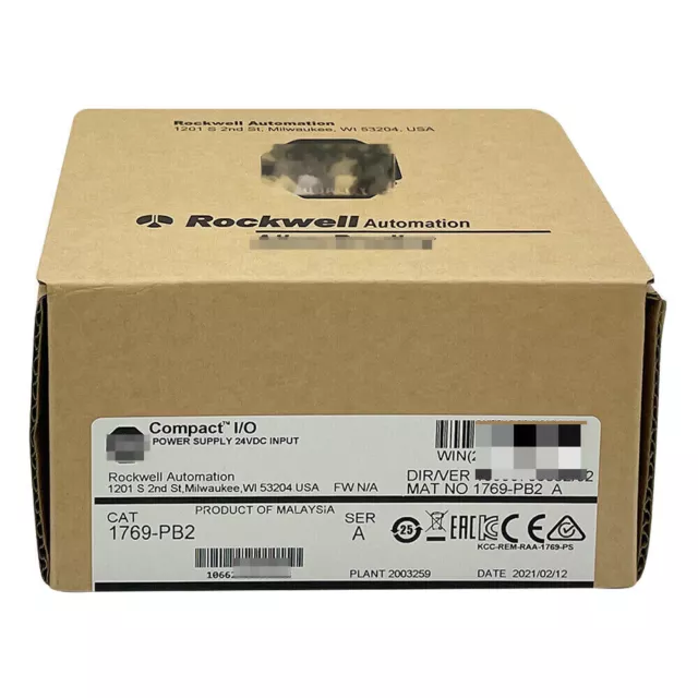 1769-PB2 Allen-Bradley 1769PB2 CompactLogix DC 2A/0.8A Power Supply New Sealed