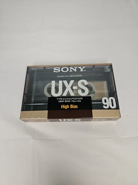 Sony Ux-s 90 High Bias Blank Audio Type II Recording Cassette Tape | Acquisti Online su