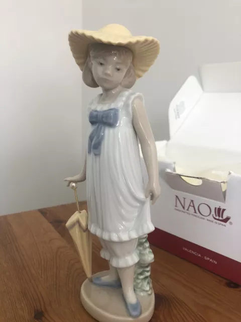 Nao Porcelain By Lladro Figurine April Showers Special Edition