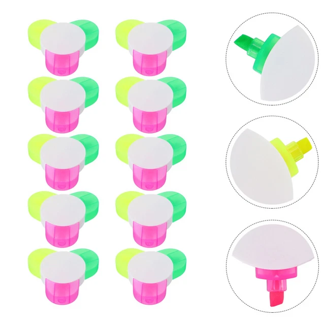 10 pétalos forma marca lápices fluorescentes multifuncionales