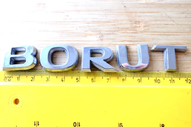 "Distintivo Auto ""Turbo"" Lettere Cromate Separate