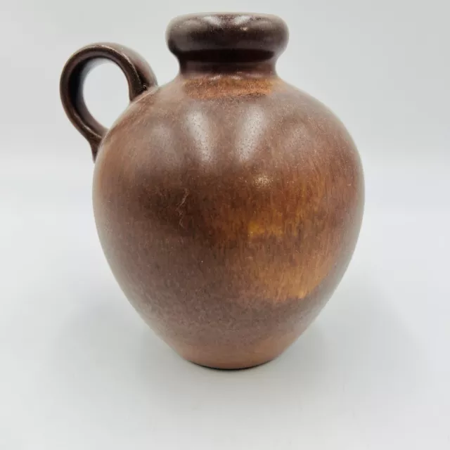 Vintage Ceramano Brown Vase Jug 558 Decor West German Pottery MCM Fat Lava Era