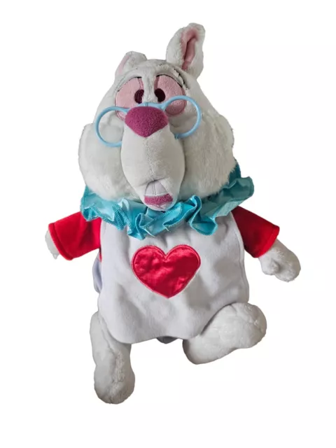 Disney Store Exclusive Alice In Wonderland White Rabbit 16" Plush Retired No Hor