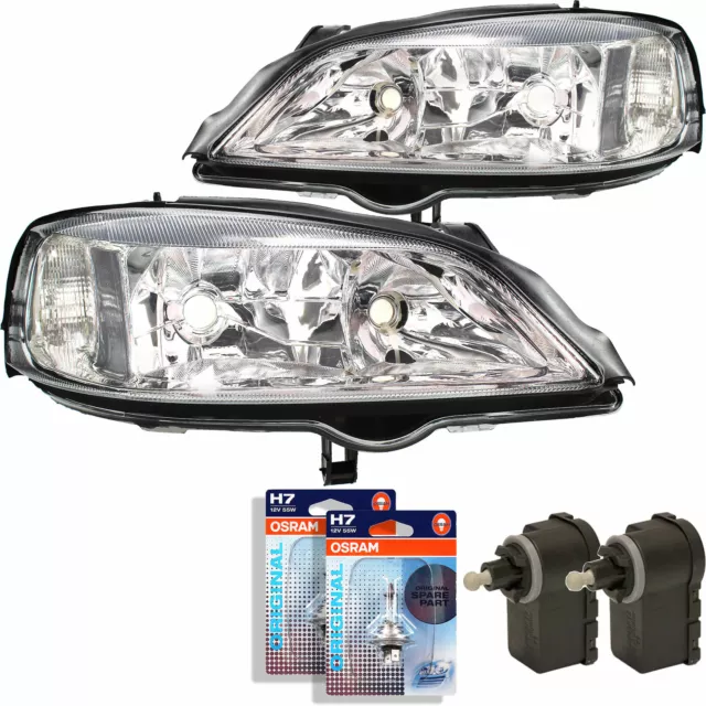 Set Fanali Set Opel Astra G Anno Fab. 98-09 Osram H7/HB3 Incl. Servo Motori