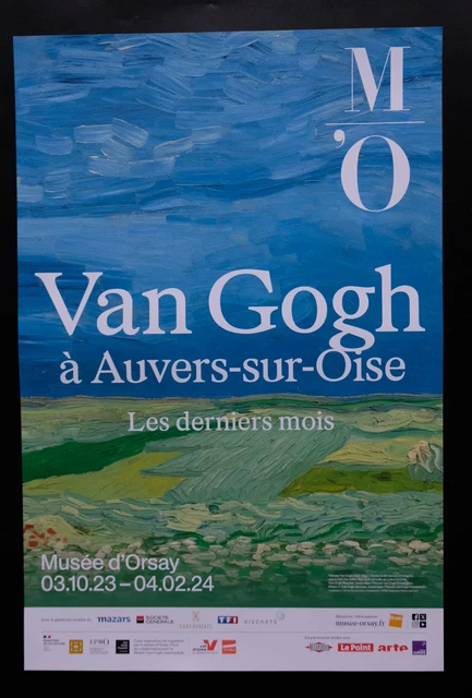 Poster Van Gogh Exposition - Affiche Vintage Haute Qualité 50x70cm, Papier - Neuf Sous Emballage