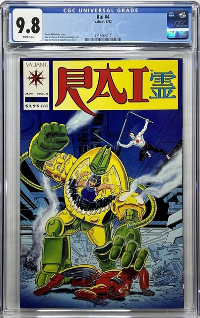 CGC 9.8 RAI #4 Valiant Comics 1992 David Michelinie story