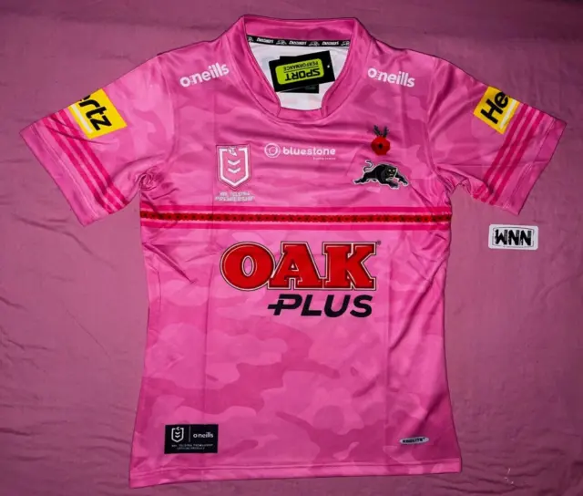 Penrith PANTHERS PINK 2023 ANZAC NRL Jersey         *Small*         QLD Seller