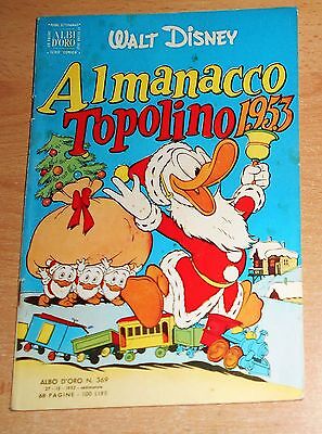 Ed.mondadori  Albo Almanacco Topolino 1953  Originale  !!!!!