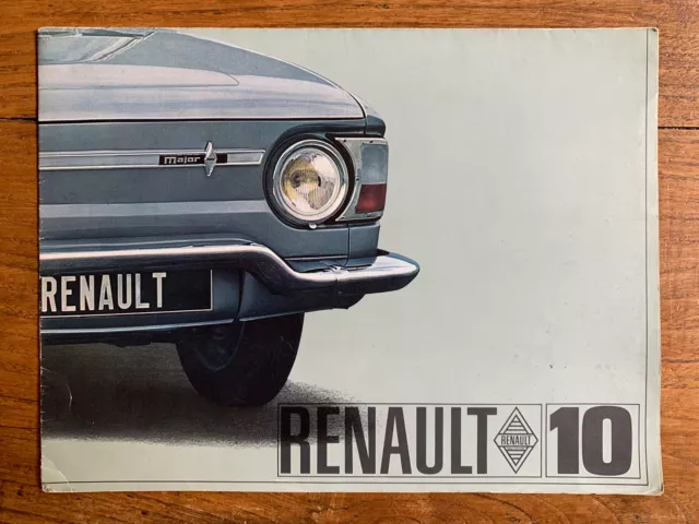 Brochure RENAULT 10 Major - Prospekt Prospectus French