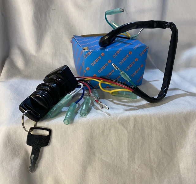 BOAT MOTOR CONTROL Box Key Ignition Coil Marin Switch Assy £15.92