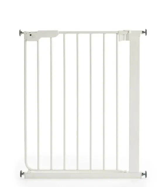 BabyDan Slim Pressure Fit Baby Safety Stair Gate Narrow White 63-69.5cm NEW
