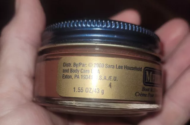 1 Jar LONDON TAN color #9 Boot & Shoe CREAM POLISH. MELTONIAN. Made IN Yr. 2000 3