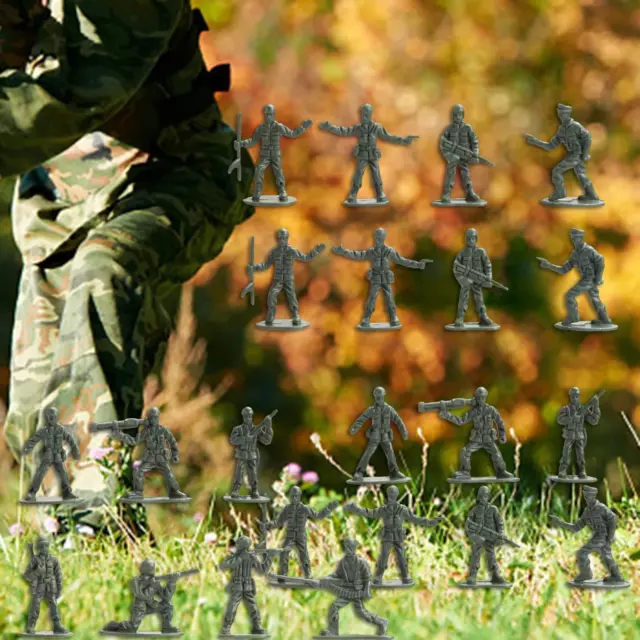 100 Stücke Mini Soldat Figuren Spielzeug 2 Farbe Miniatur Menschen Modell