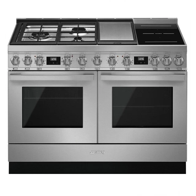 SMEG CPF120IGMPX Cuisine 120x60 Portofino Four Aéré Multifonctions Inox