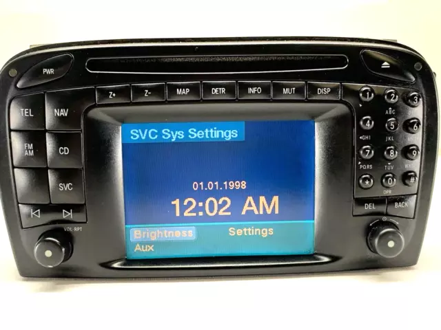 03-04 Mercedes R230 SL500 SL55 AMG Head Unit Radio Command Navigation OEM TESTED