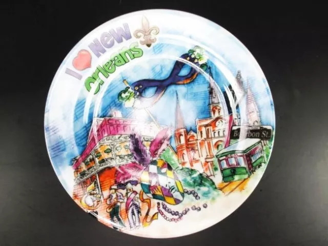 New Orleans Porzellan Teller USA in exclusiver Foto Gift Box,Collector Plate