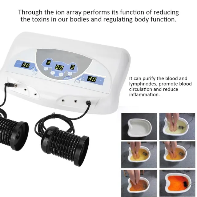 Body Detox Maschine Ion Array Musik Fußbad Spa Reinigen Ionic Maschine