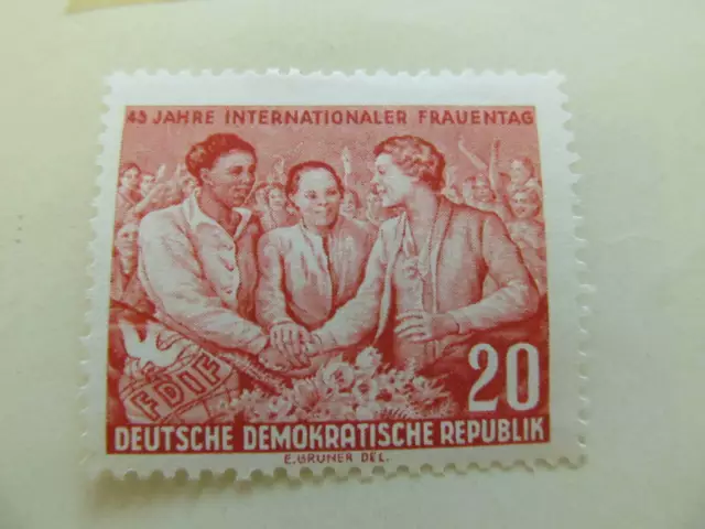 DDR Germany Democratic Republic 1955 20pf fine mh* stamp A11P7F134