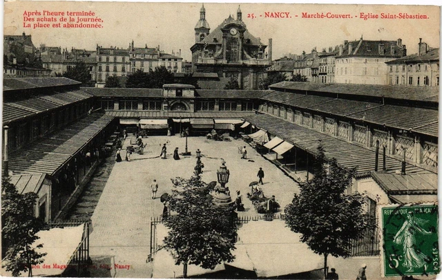 CPA Nancy-Marché Couvert-Eglise Saint Sébastien (187153)