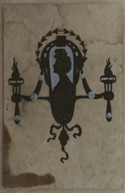 Cartolina Illustrata Decorazione Liberty Non viaggiata