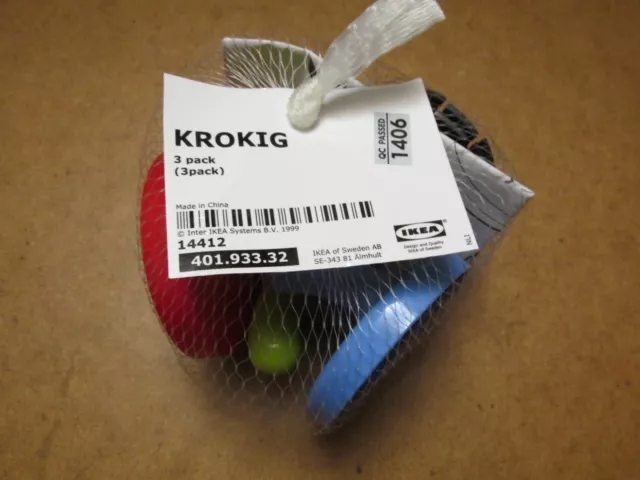 IKEA KROKIG DECORATIVE Colored Plastic Wall Hooks £19.02 - PicClick UK