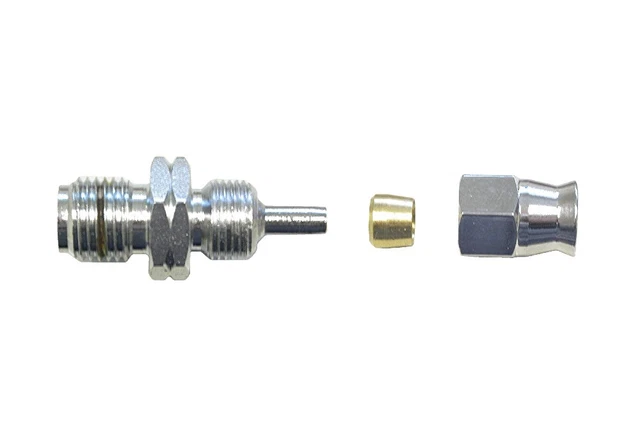 Tubo maschio estremità 10 mm x 1,25 mm tubo concavo su freno cromato per 5
