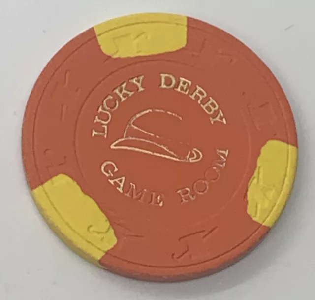 $1 CASINO CHIP - Lucky Derby Casino - Citrus Heights, CA Paulson H&C Obsolete 2