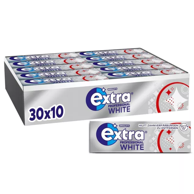 Extra Professional White Kaugummi Zuckerfrei 30 Packungen (30x10 Dragees)