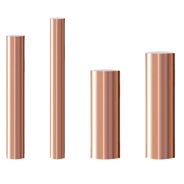 T2 Pure Copper Round Rod/Copper Round Bar 8mm to 80mm Diameter Various Length 2
