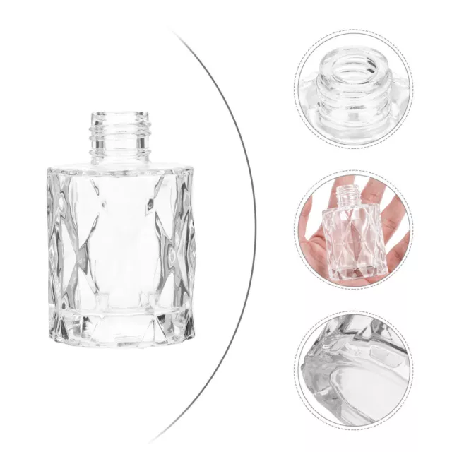 4 piezas botella de aromaterapia sin fuego vidrio estantería decoración jarrón