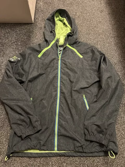 SUPERDRY 2XL ORIGINAL Wind Cagoule Grey Lightweight Mens Hooded Jacket 22.50 PicClick UK