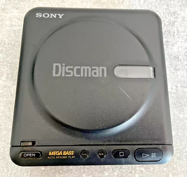 Selten RAR Sony Discman D22 Mega Bass tragbarer CD Player
