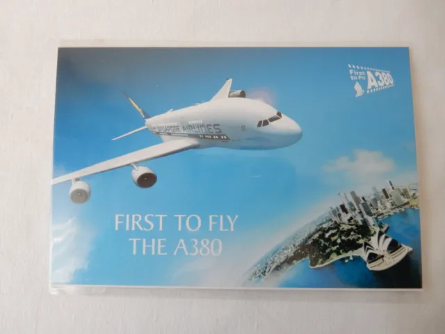 Airline Issued - Singapore Airlines Postcards - Airbus A380 - Sealed And Unused.