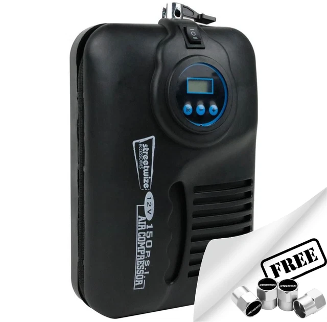 AIR COMPRESSOR INFLATOR Pump 12v Car Tyre Auto ShutOff Digital SWAC5