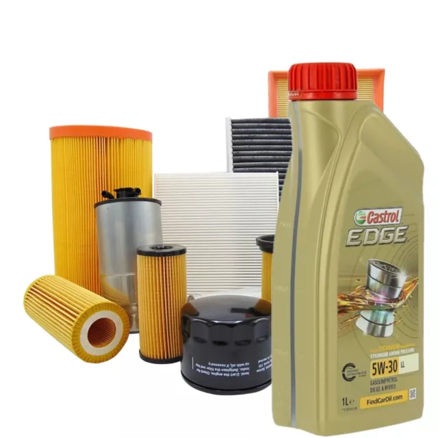 KIT TAGLIANDO 5 LT OLIO CASTROL 5W30+4 FILTRI SUZUKI VITARA II 1.6 DDiS dal 2015