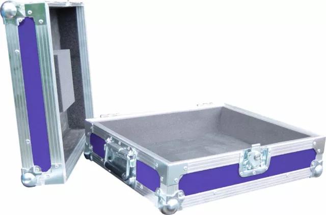 Technics SL1210 Turntable DJ Deck Swan Flight Case (Purple Rigid PVC) 2
