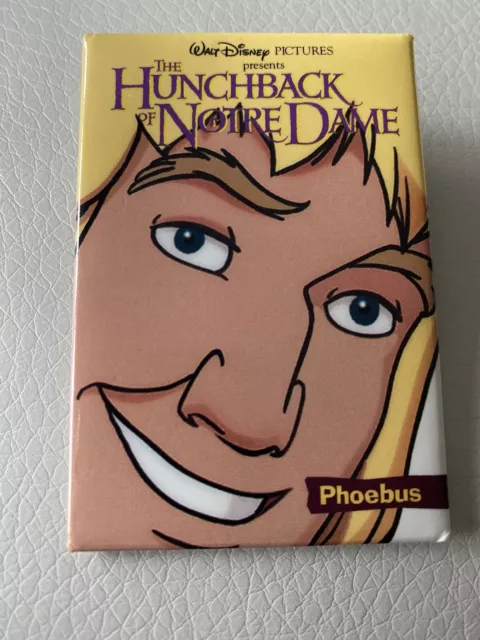 Vintage The Hunchback of Notre Dame 2 Captain Phoebus button pin back promo