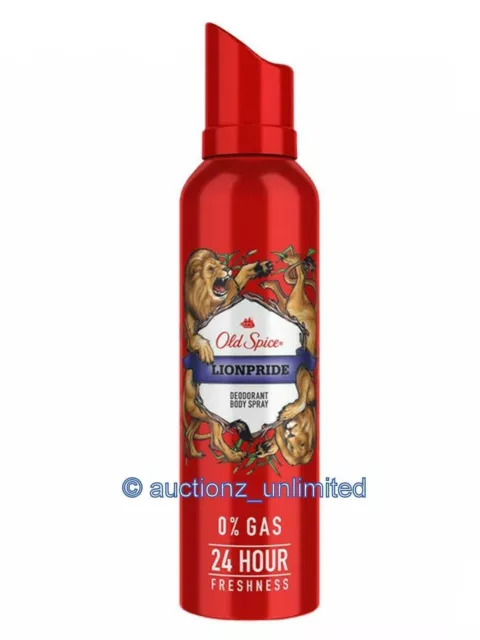 Old Spice Lionpride Déodorant Spray 115 grammes (140 ml) Parfum Deo Bodyspray