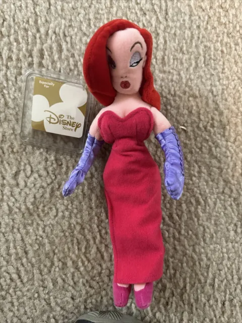 Disney Bean Bag Plush - JESSICA RABBIT (Who Framed Roger Rabbit) (11 inch) -Mint