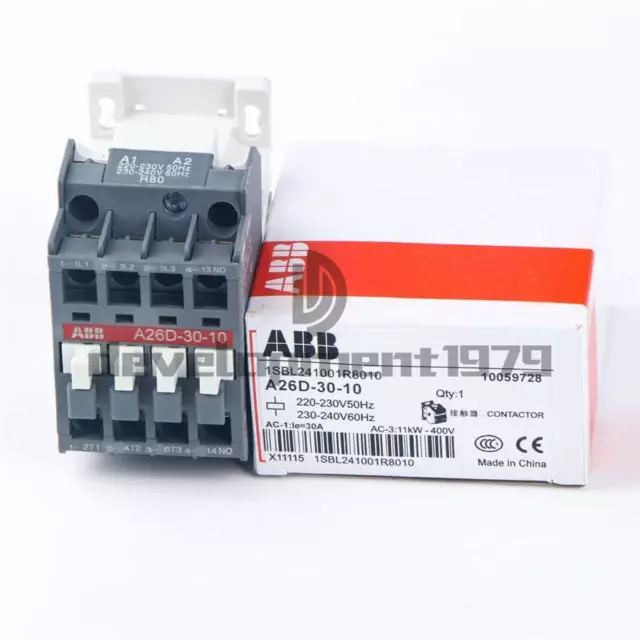 New 1PC ABB Contactor A26D-30-10 220-230V Contactors