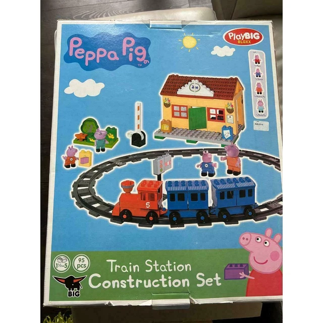 Peppa pig train construction sales set