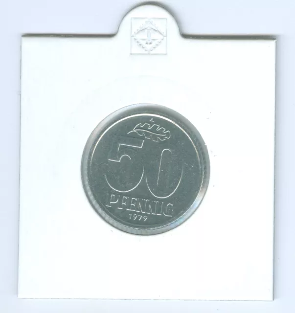 DDR  50 Pfennig  stempelglanz/Export  (Wählen Sie zwischen: 1979 - 1990)