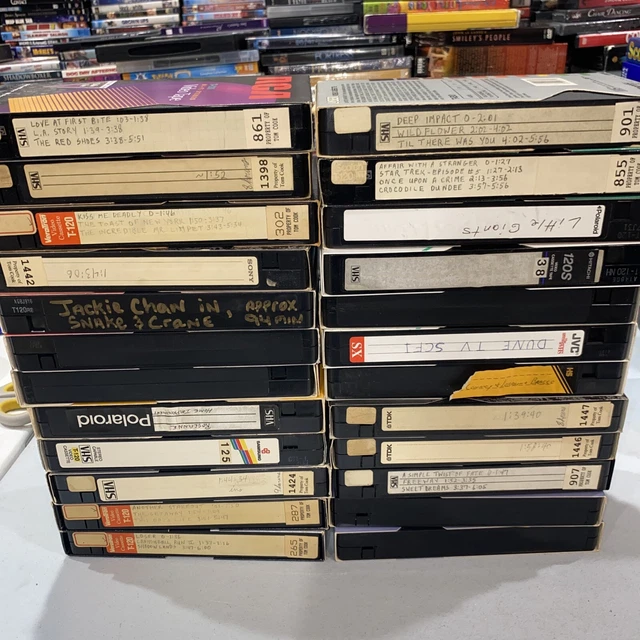 LOT 24 PreRecorded VHS Tapes Sold As Used Blank UNTESTED 29.95