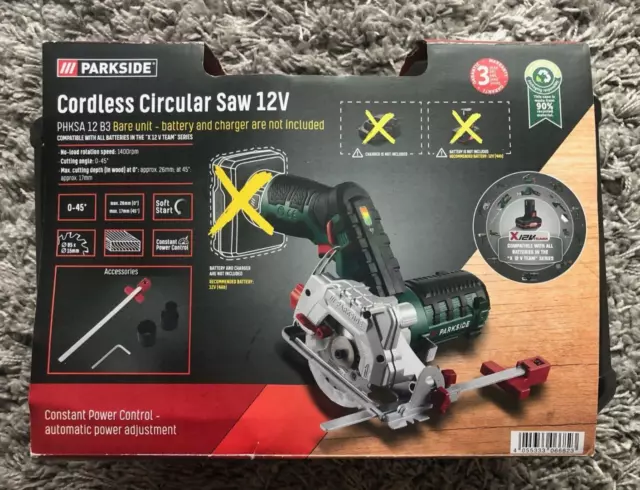 Parkside 12v cordless circular saw outlet